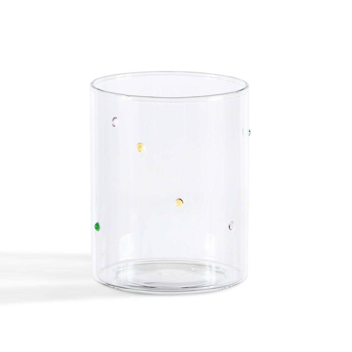 Nelly Polka Dot Glass Highballs - Set of 4 - Clear - DUSK