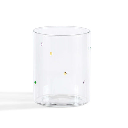 Nelly Polka Dot Glass Highballs - Set of 4 - Clear - DUSK