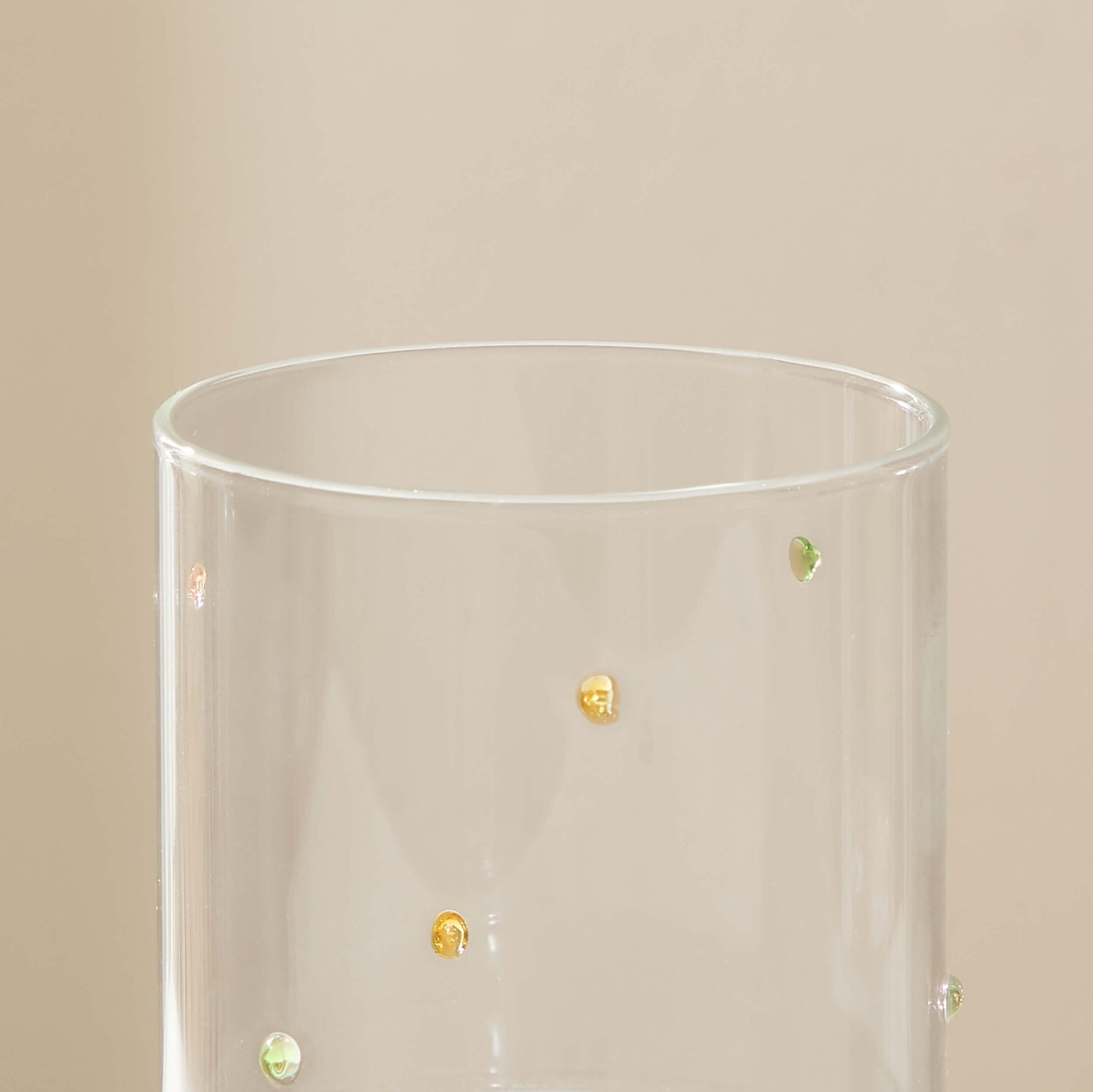 Nelly Polka Dot Glass Highballs - Set of 4 - Clear - DUSK