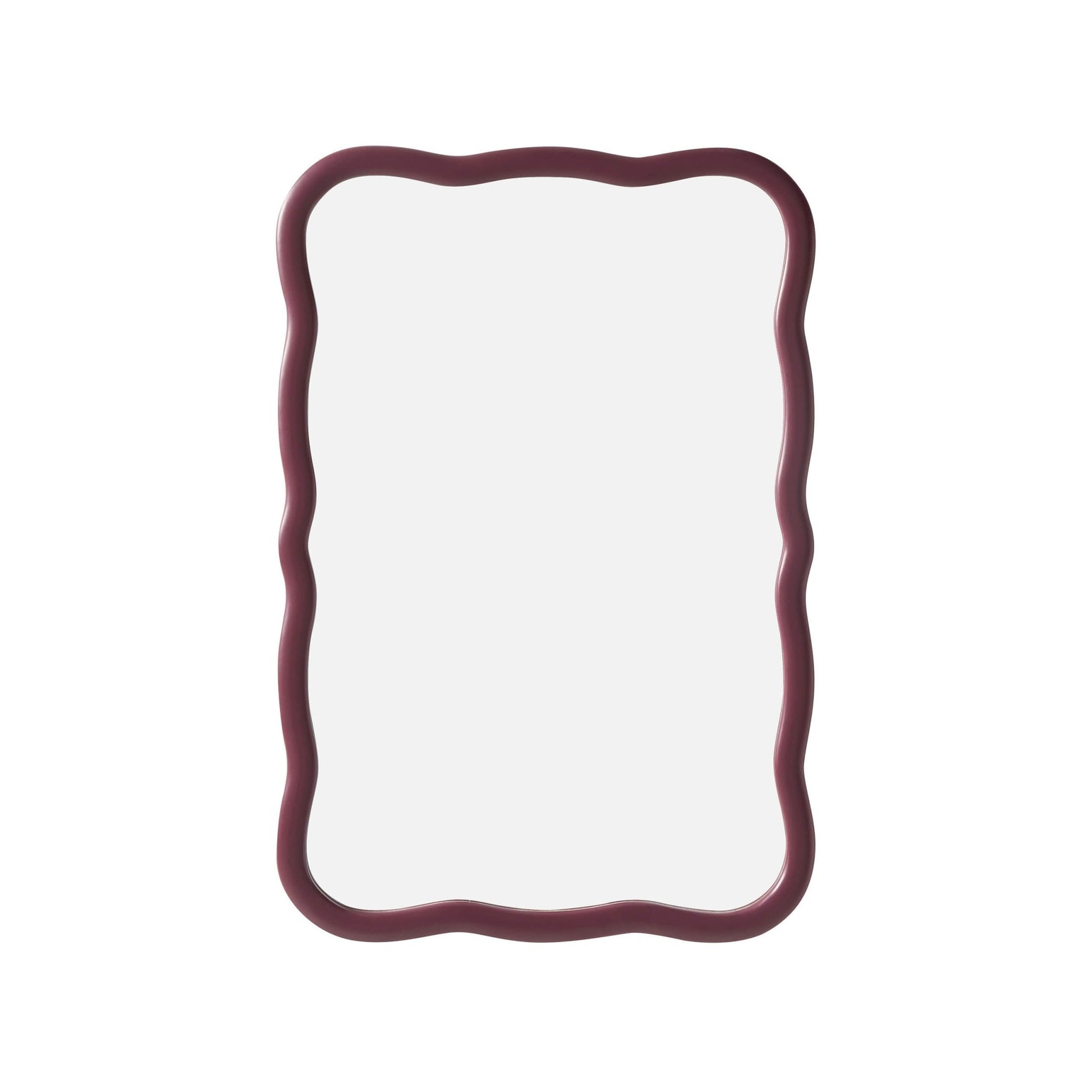 Niamh Wavy Wall Mirror - Tawny Port - DUSK