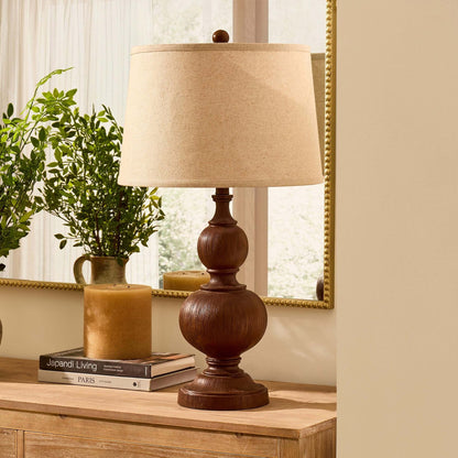 Nina XL Traditional Table Lamp - Natural - DUSK