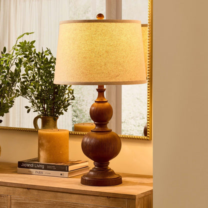 Nina XL Traditional Table Lamp - Natural - DUSK