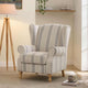 Nora Armchair - Natural 3 Stripe - DUSK