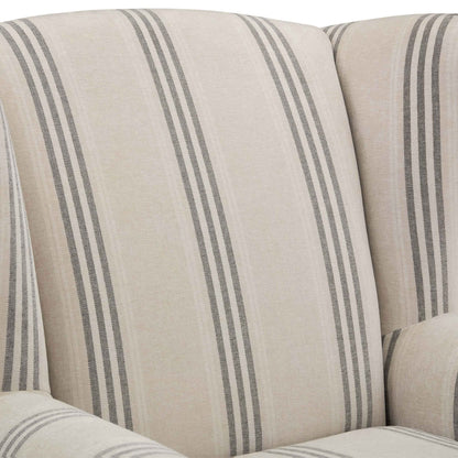 Nora Armchair - Natural 3 Stripe - DUSK