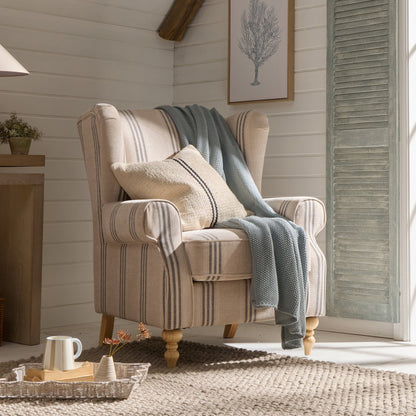 Nora Armchair - Natural Stripe - DUSK