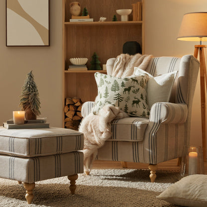 Nora Armchair - Natural Stripe - DUSK