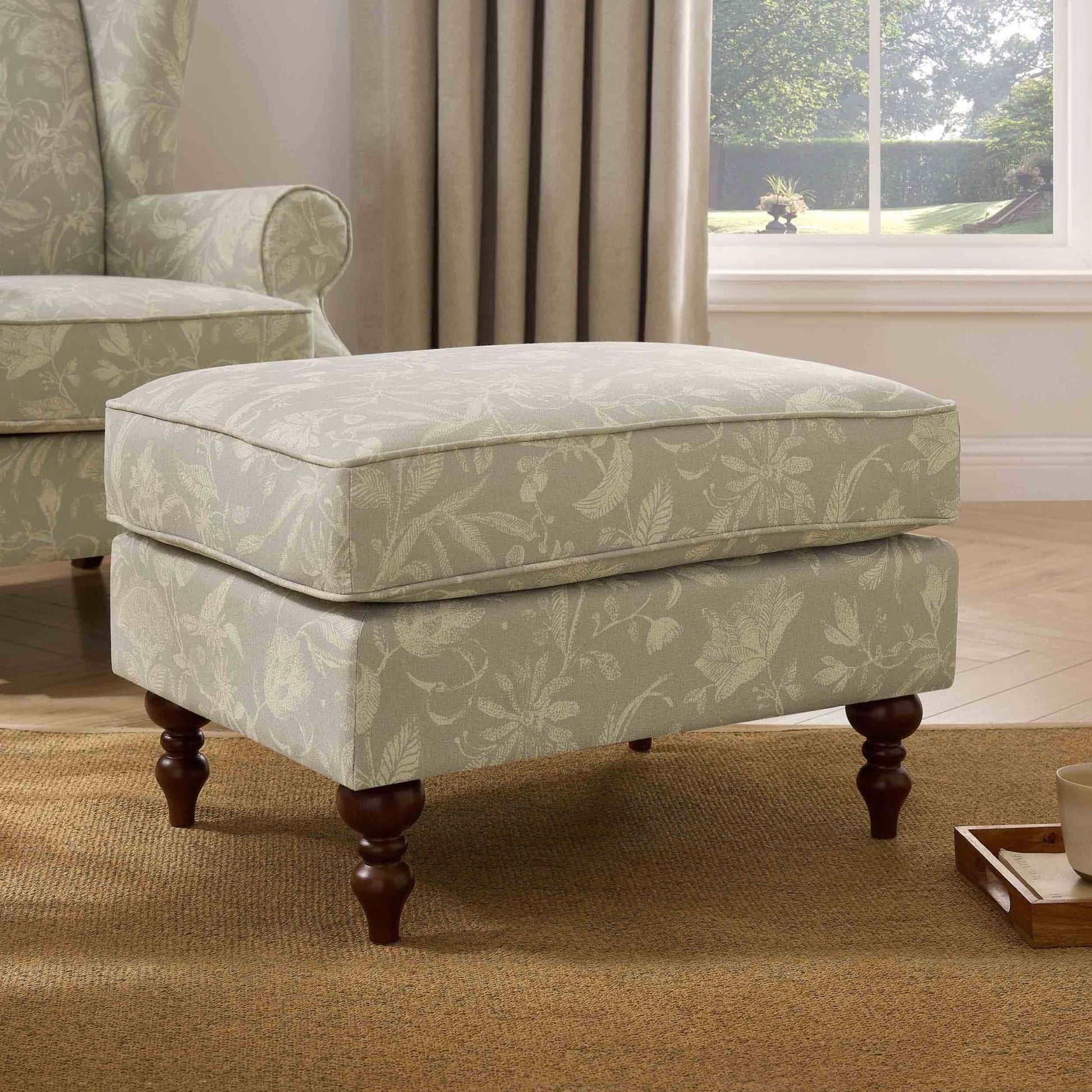 Nora Pouffe - Floral - DUSK