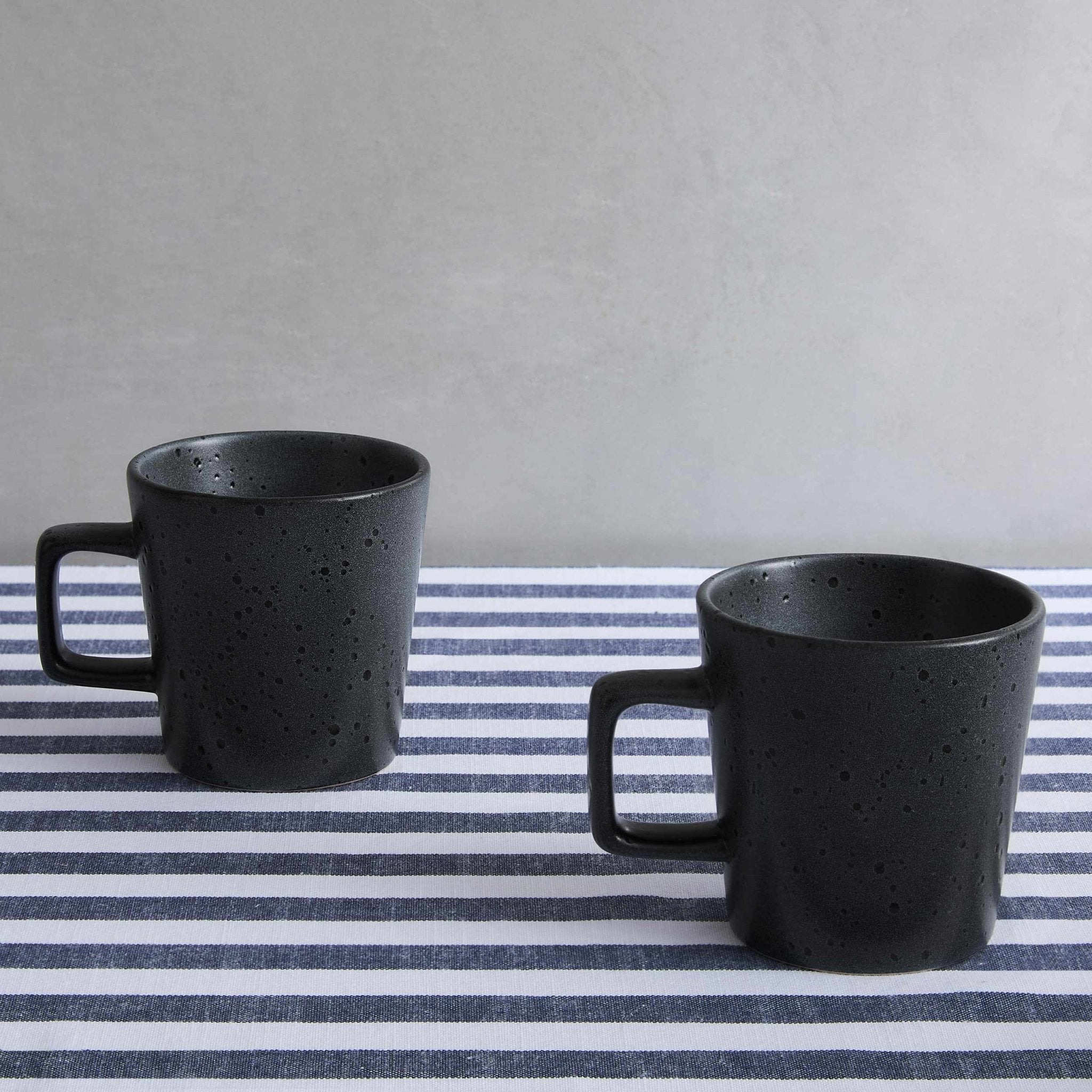 Nori Stoneware Mugs - Speckled Black - 20% off w/Code