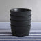 Nori Stoneware Set of 4 Cereal Bowls - Black - DUSK