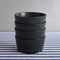 Nori Stoneware Set of 4 Cereal Bowls - Black - DUSK