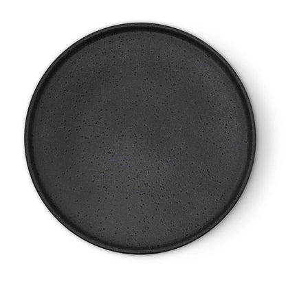 Nori Stoneware Set of 4 Dinner Plates - Black - DUSK