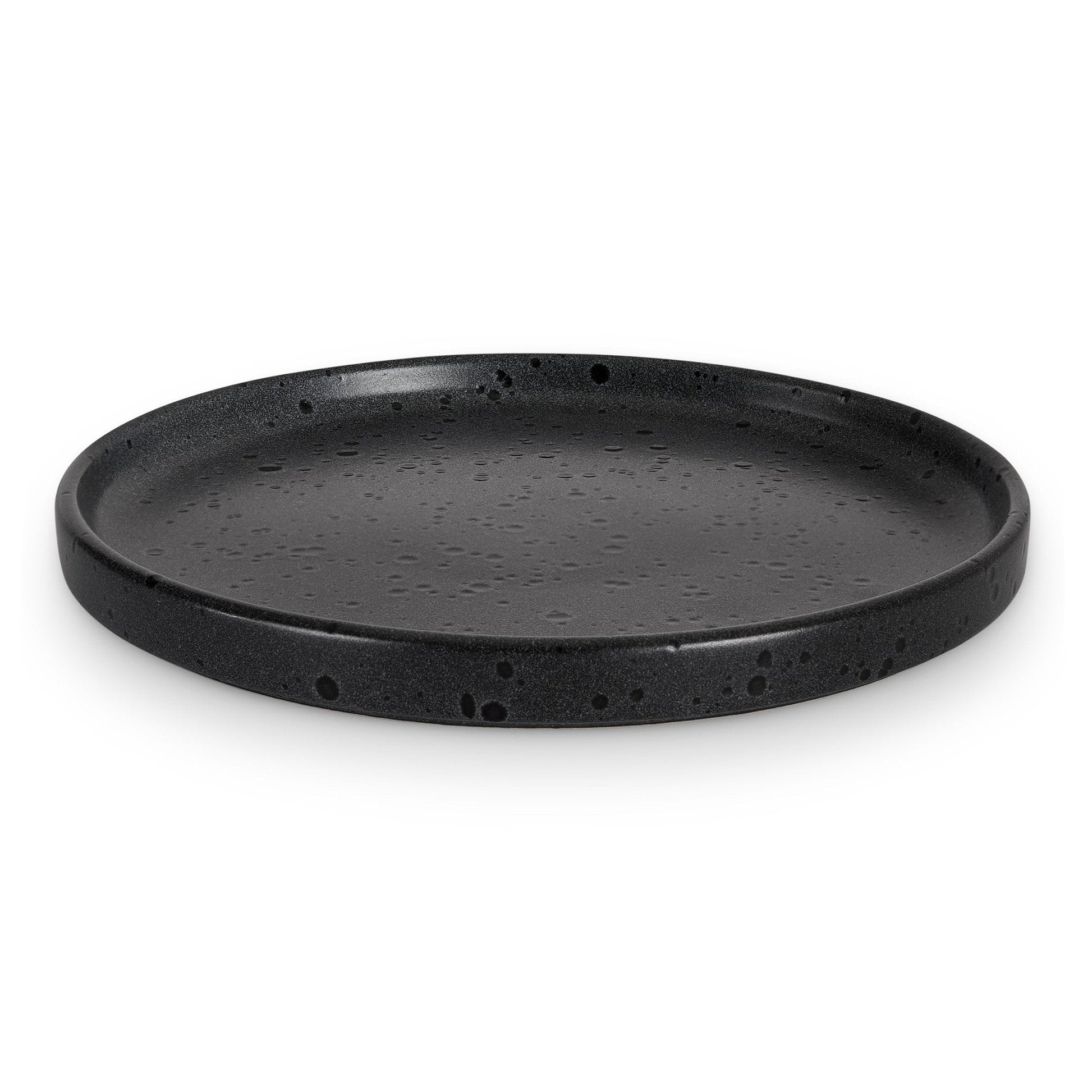 Nori Stoneware Set of 4 Side Plates - Black - DUSK