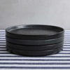 Nori Stoneware Set of 4 Side Plates - Black - DUSK