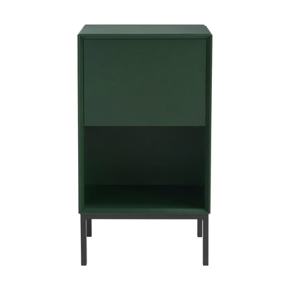 Nova 1 Drawer Bedside Table - Forest Green - DUSK