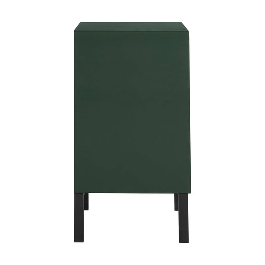 Nova 1 Drawer Bedside Table - Forest Green - DUSK