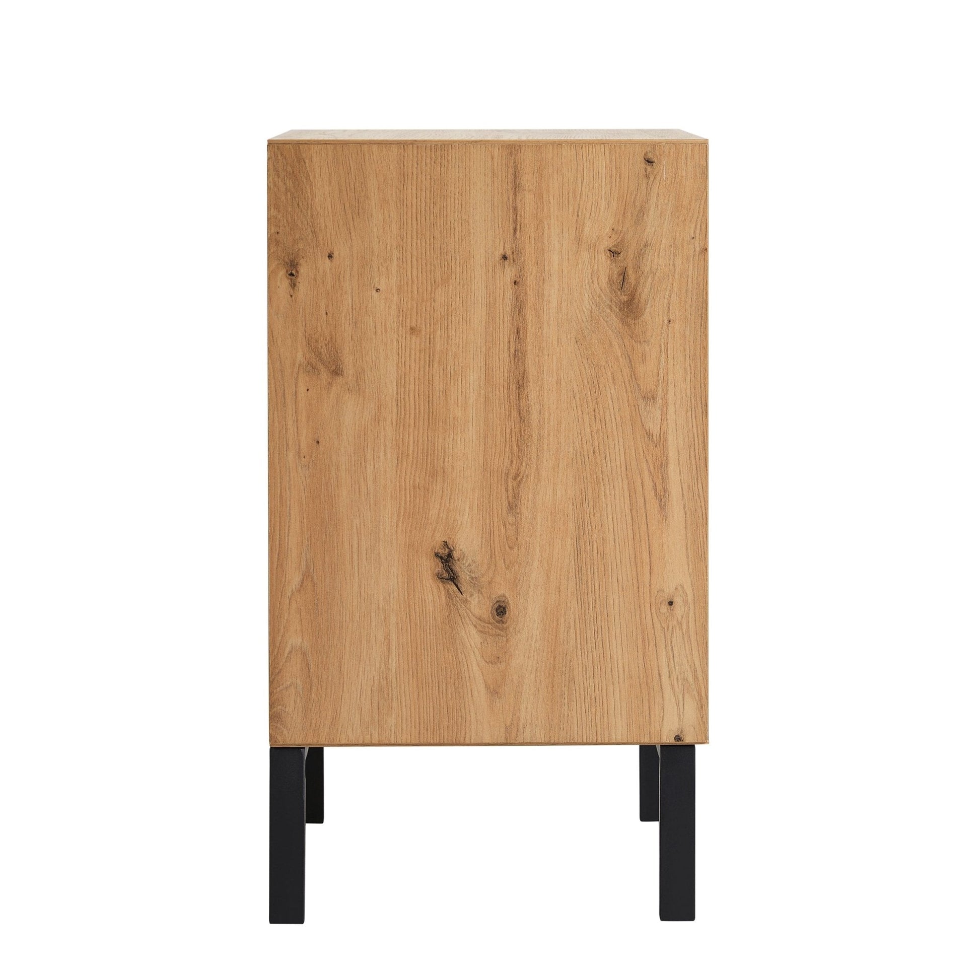 Nova 1 Drawer Bedside Table - Light Wood - DUSK