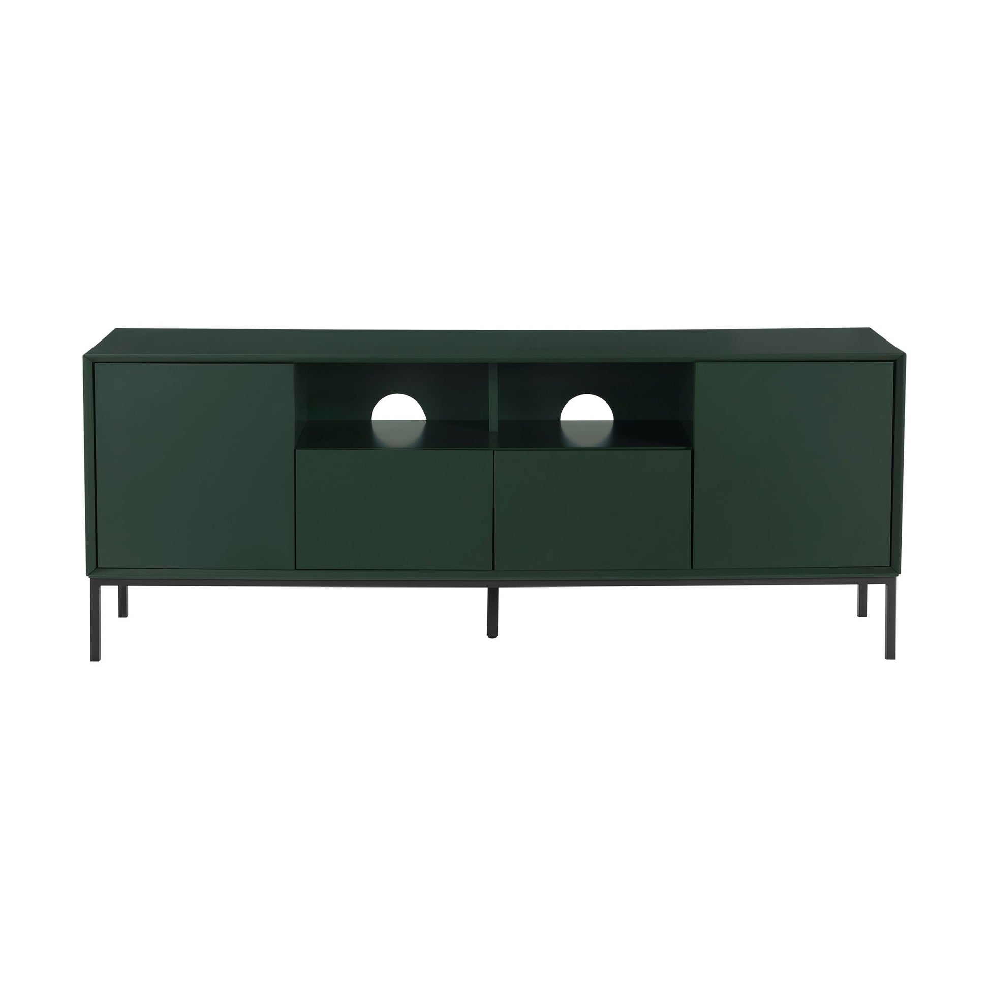 Nova 140cm TV Unit - Forest Green - DUSK