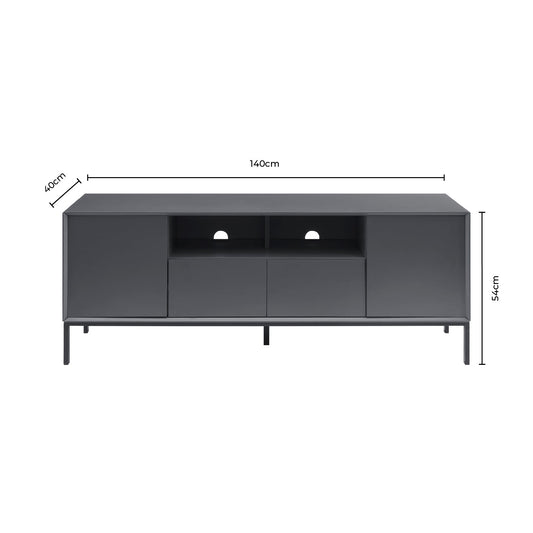 Nova 140cm TV Unit - Taupe - DUSK