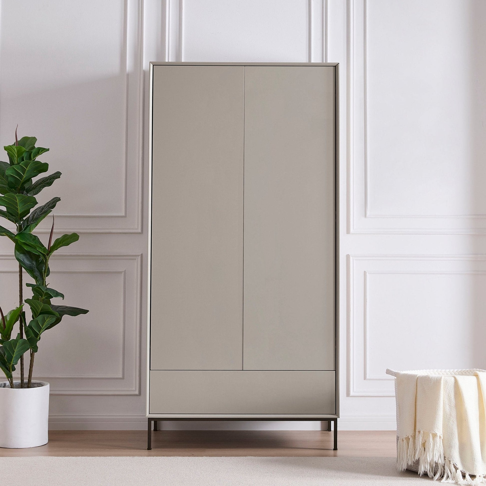 Nova 2 Door Wardrobe - Taupe - DUSK