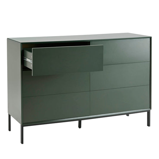 Nova 6 Drawer Chest - Forest Green - DUSK