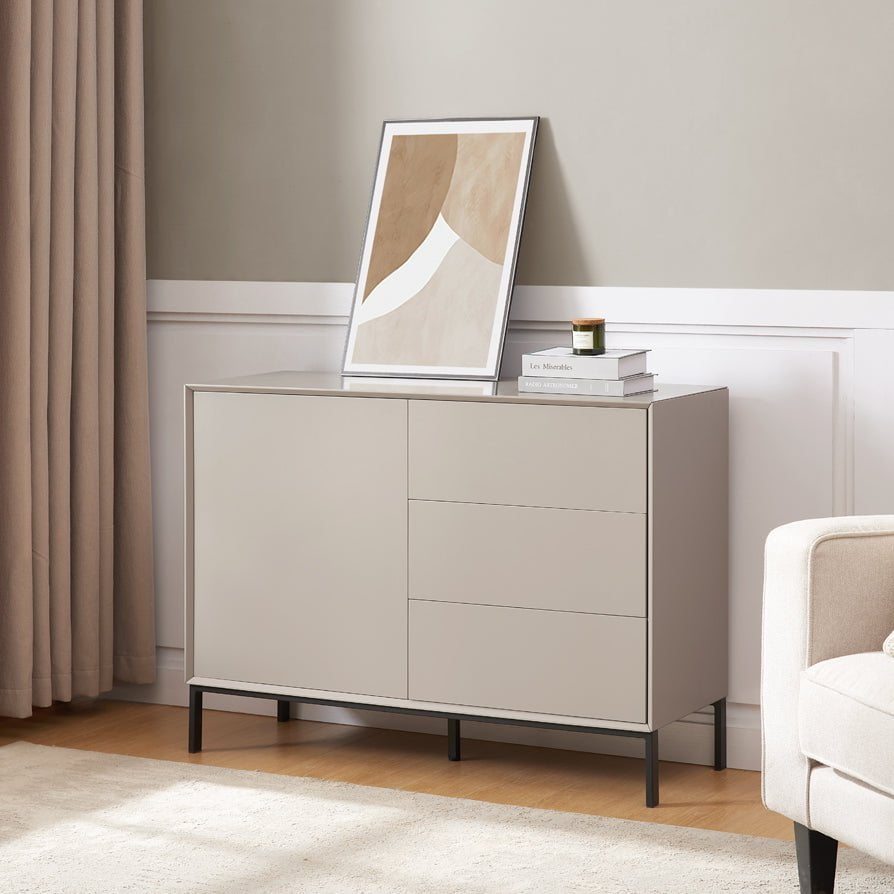 Nova Small Sideboard with Drawers - Taupe - DUSK