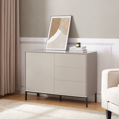 Nova Small Sideboard with Drawers - Taupe - DUSK