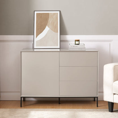 Nova Small Sideboard with Drawers - Taupe - DUSK