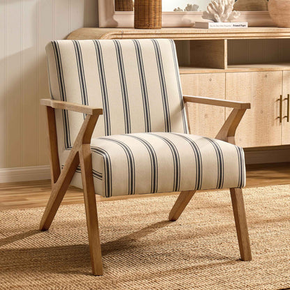 Nyla Accent Chair - Blue Stripe - DUSK