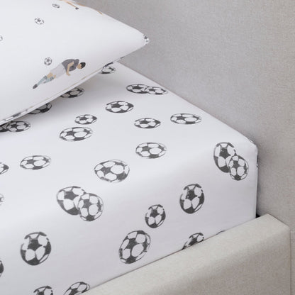 Ollie Football 100% Cotton Fitted Sheet - DUSK