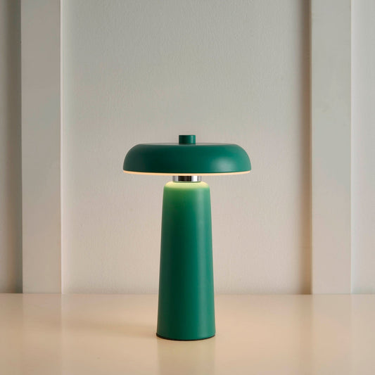 Oran LED Rechargeable Wireless Table Lamp - Green - DUSK