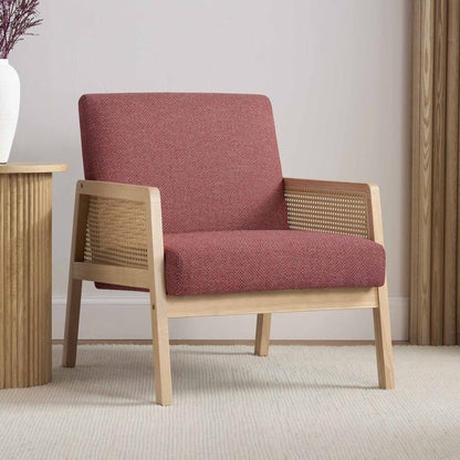 Orla Accent Chair - Berry Chevron - DUSK