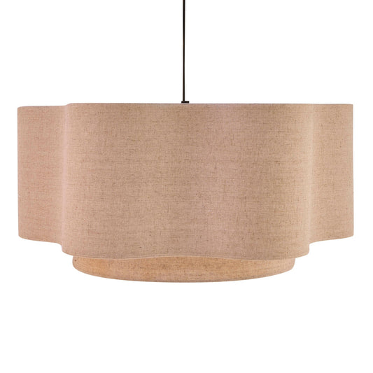 Orlaya Two - Tier Scalloped Ceiling Shade - Natural - DUSK