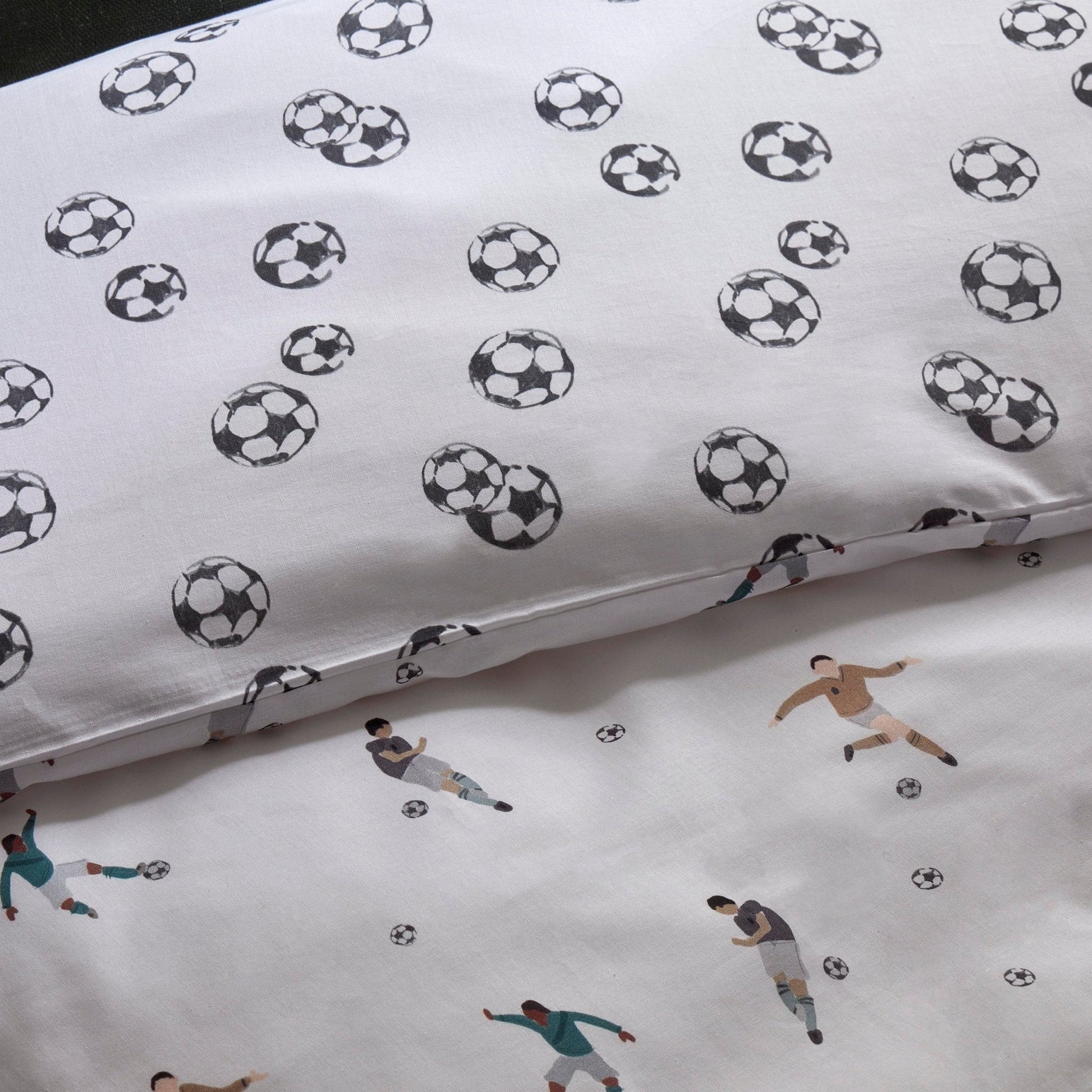 Oscar Reversible Football Single Duvet Cover Set - DUSK