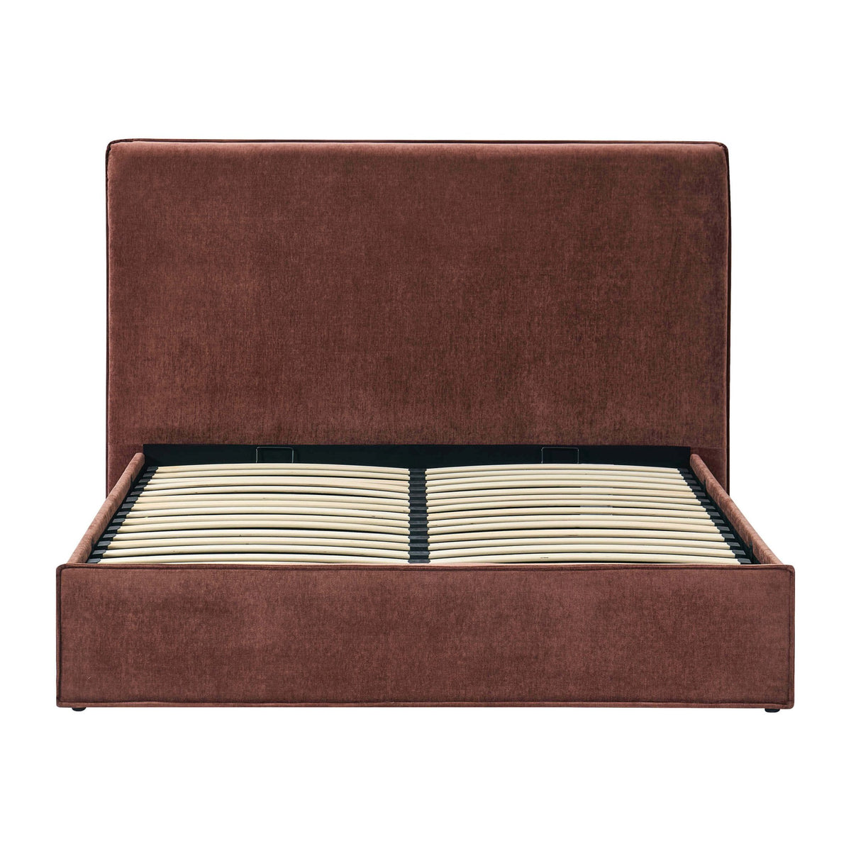Oslo Ottoman Storage Bed - Chenille Dark Rust - DUSK