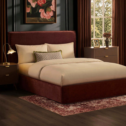 Oslo Ottoman Storage Bed - Chenille Dark Rust - DUSK