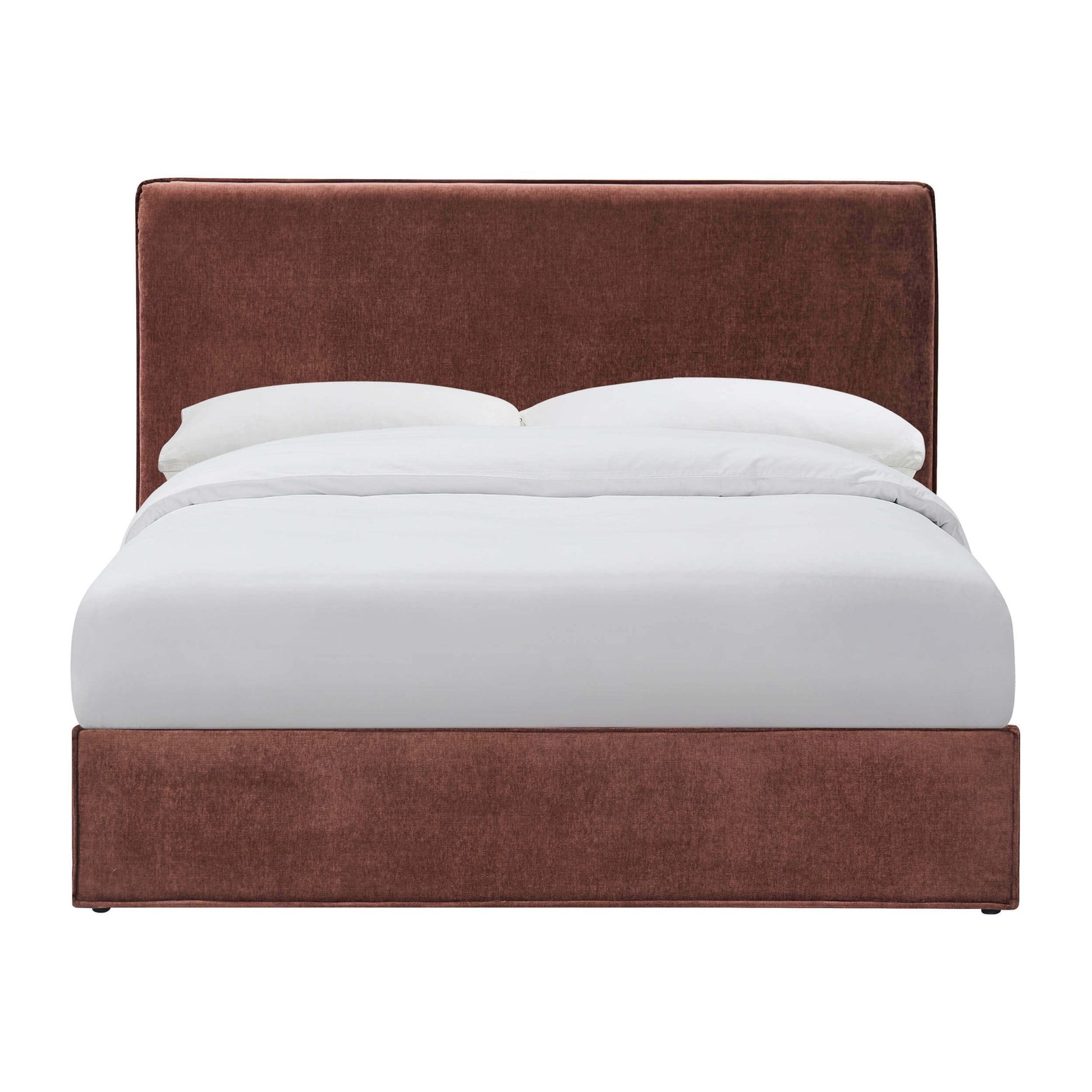 Oslo Ottoman Storage Bed - Chenille Dark Rust - DUSK