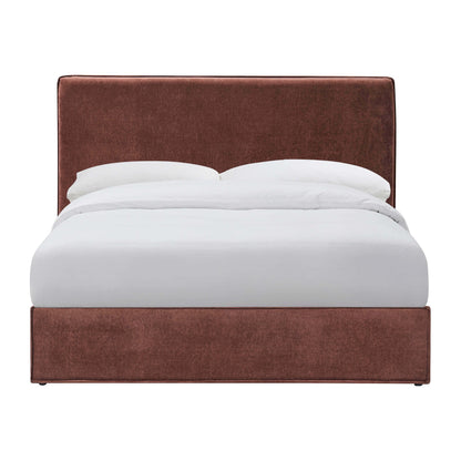 Oslo Ottoman Storage Bed - Chenille Dark Rust - DUSK