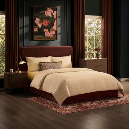 Oslo Ottoman Storage Bed - Chenille Dark Rust - DUSK