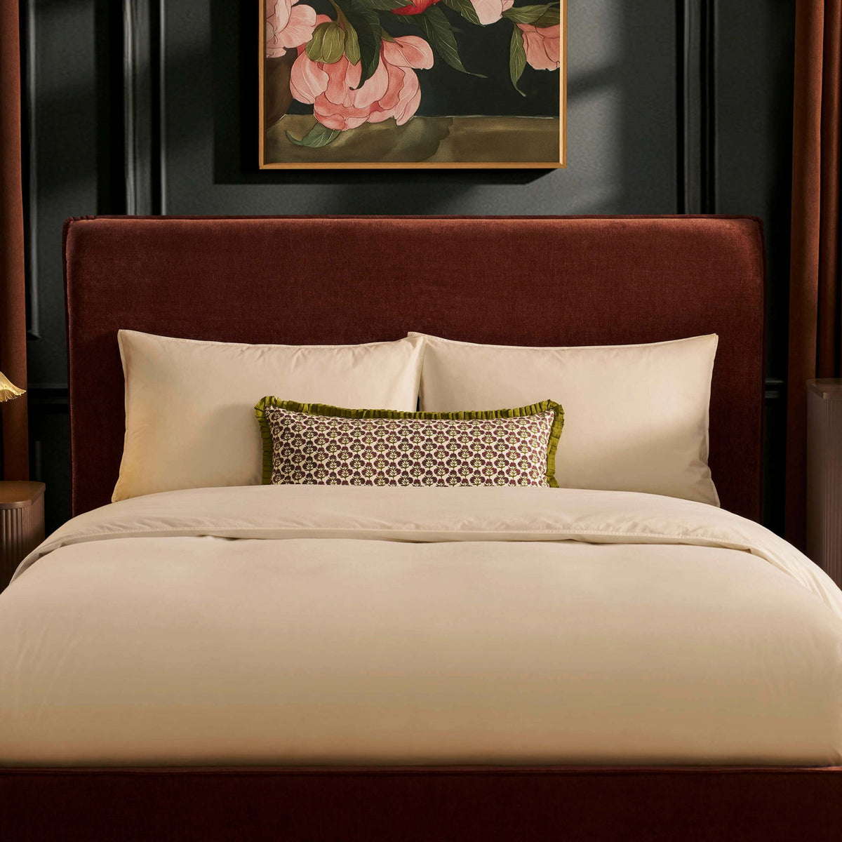 Oslo Ottoman Storage Bed - Chenille Dark Rust - DUSK