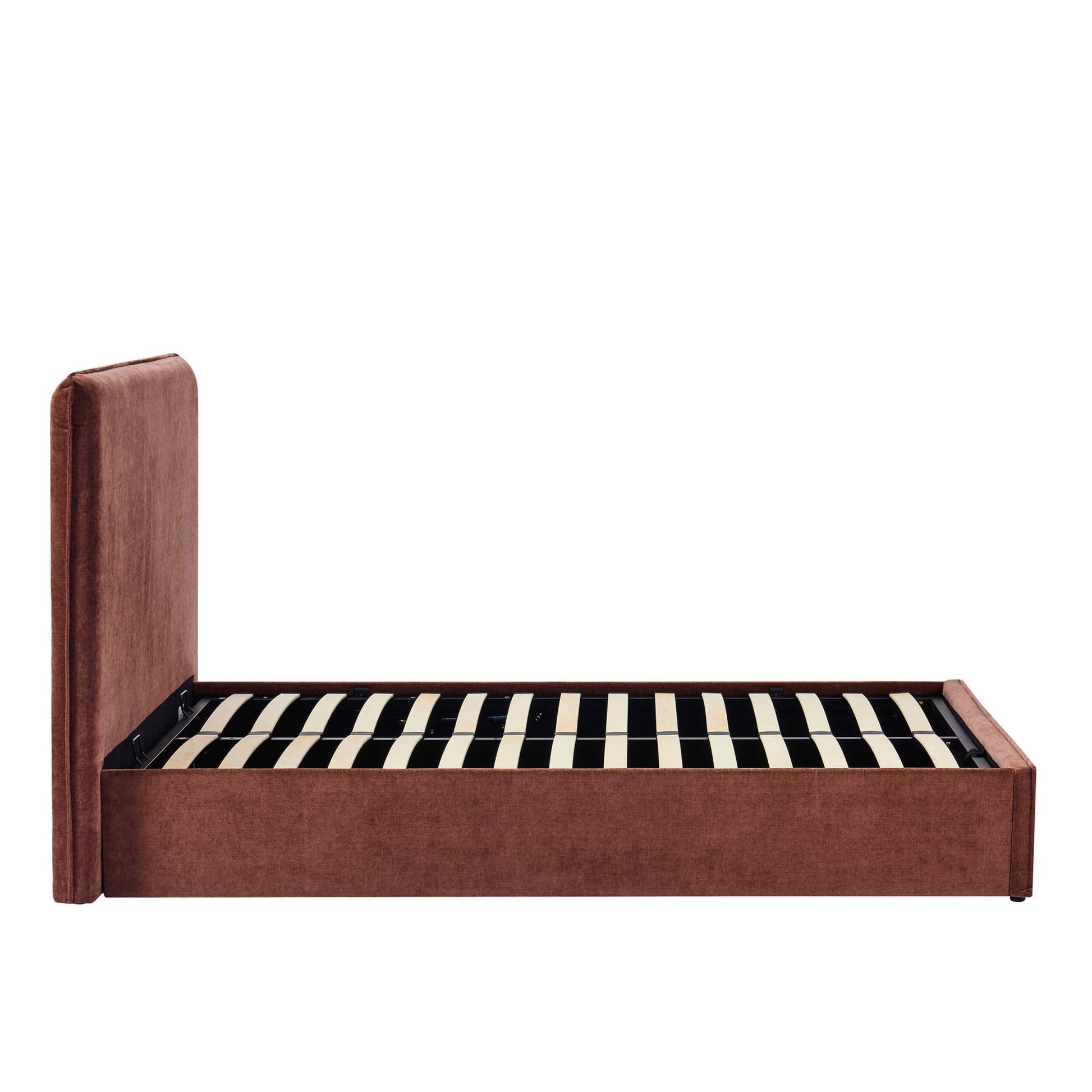 Oslo Ottoman Storage Bed - Chenille Dark Rust - DUSK