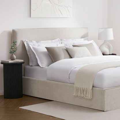 Oslo Ottoman Storage Bed - Ivory - DUSK
