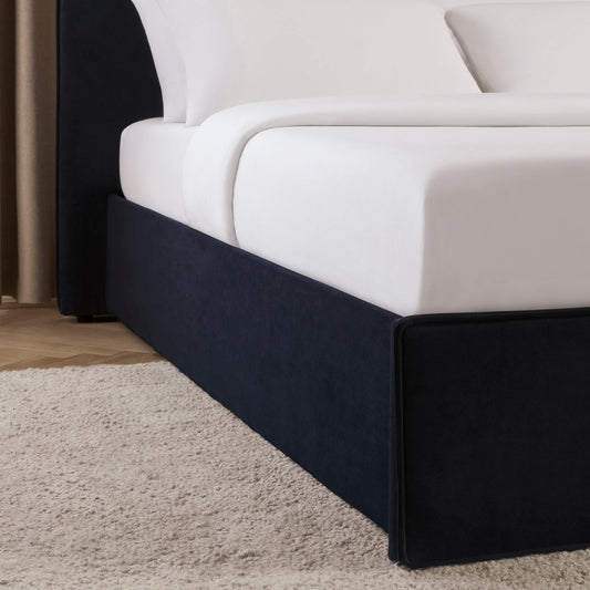 Oslo Ottoman Storage Bed - Navy - DUSK