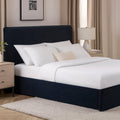 Oslo Ottoman Storage Bed - Navy - DUSK