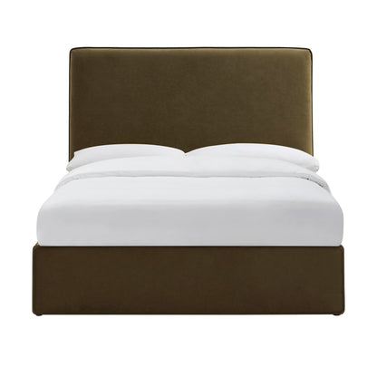 Oslo Ottoman Storage Bed - Olive - DUSK