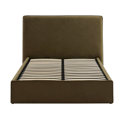 Oslo Ottoman Storage Bed - Olive - DUSK