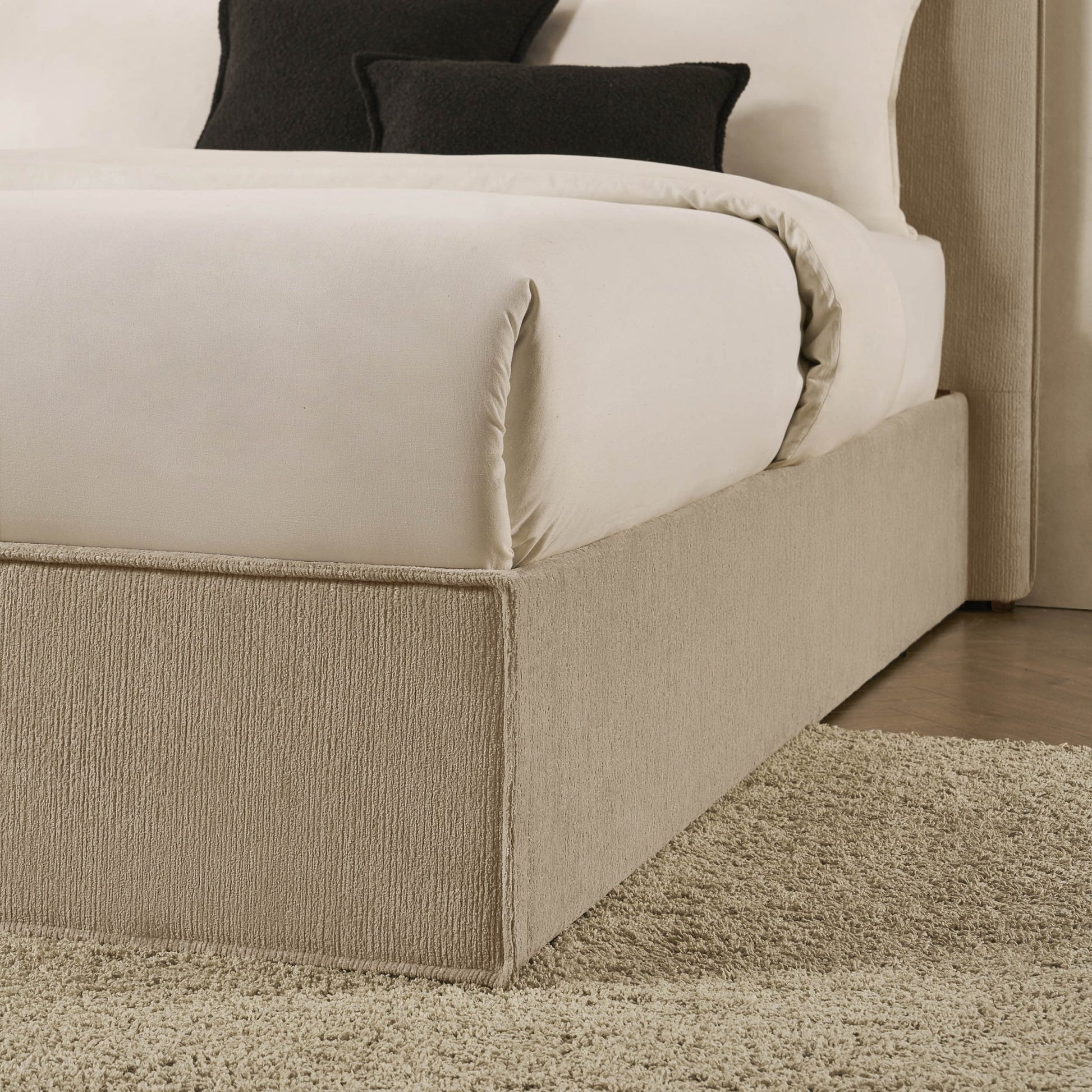 Oslo Ottoman Storage Bed - Textured Oatmeal - DUSK