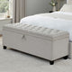 Middleton Button Back Storage Ottoman - Natural