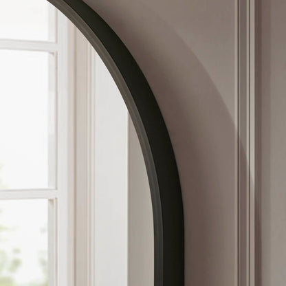Oval Wall Mirror - Black - DUSK