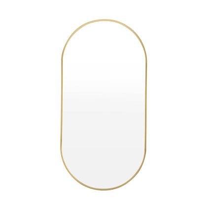 Oval Wall Mirror - Gold - DUSK