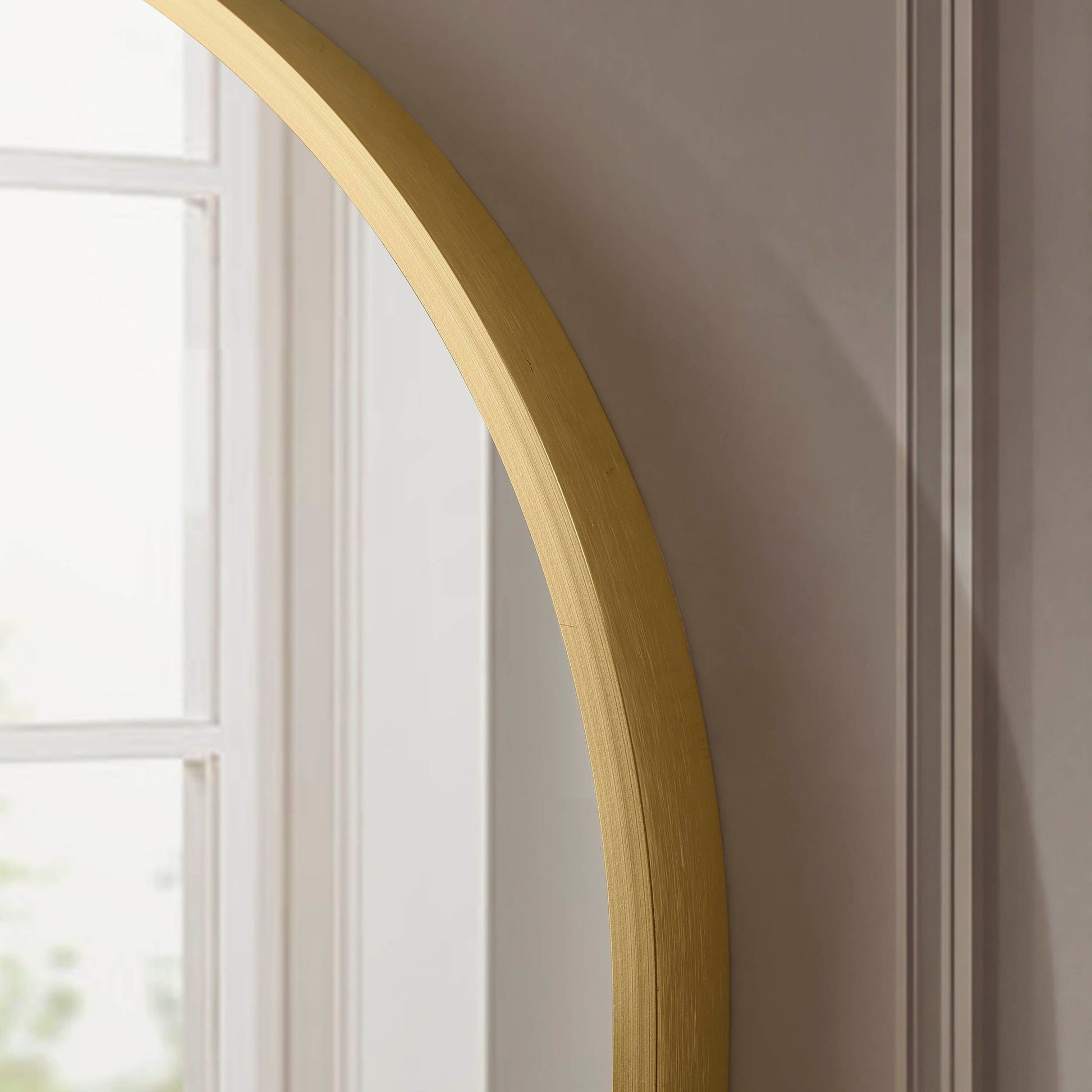 Oval Wall Mirror - Gold - DUSK